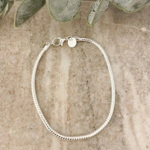 925 Sterling Silver Dainty Snakechain Bracelet Snake Chain Bracelet